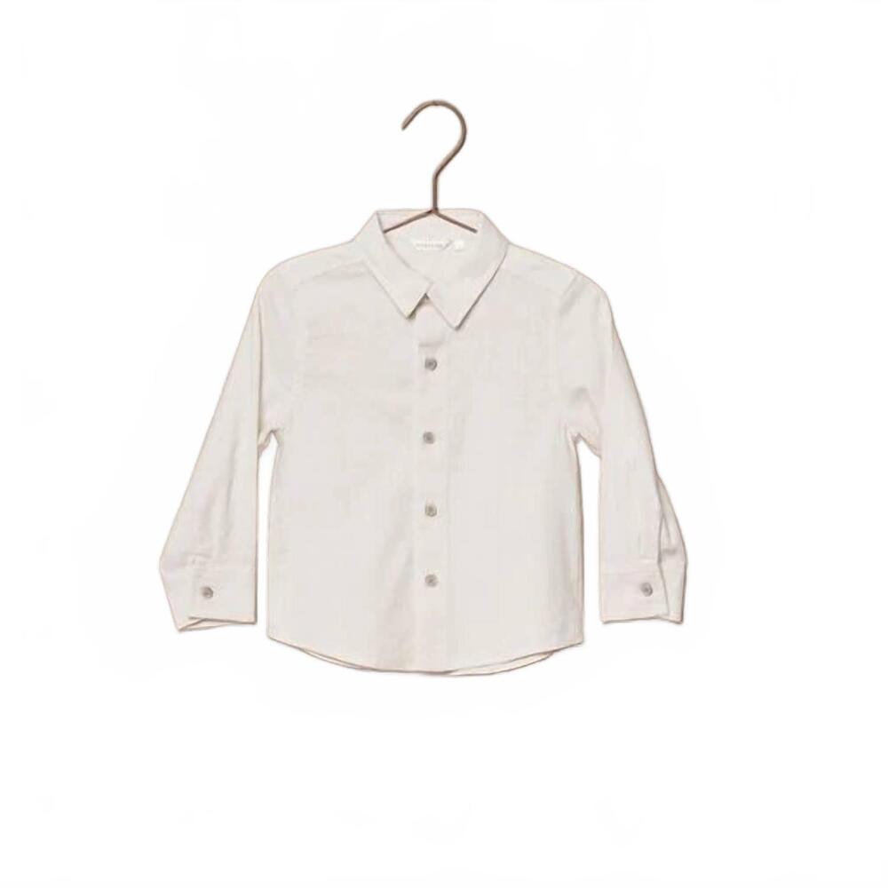 NEW NORALEE boys' harrison button down shirt in white